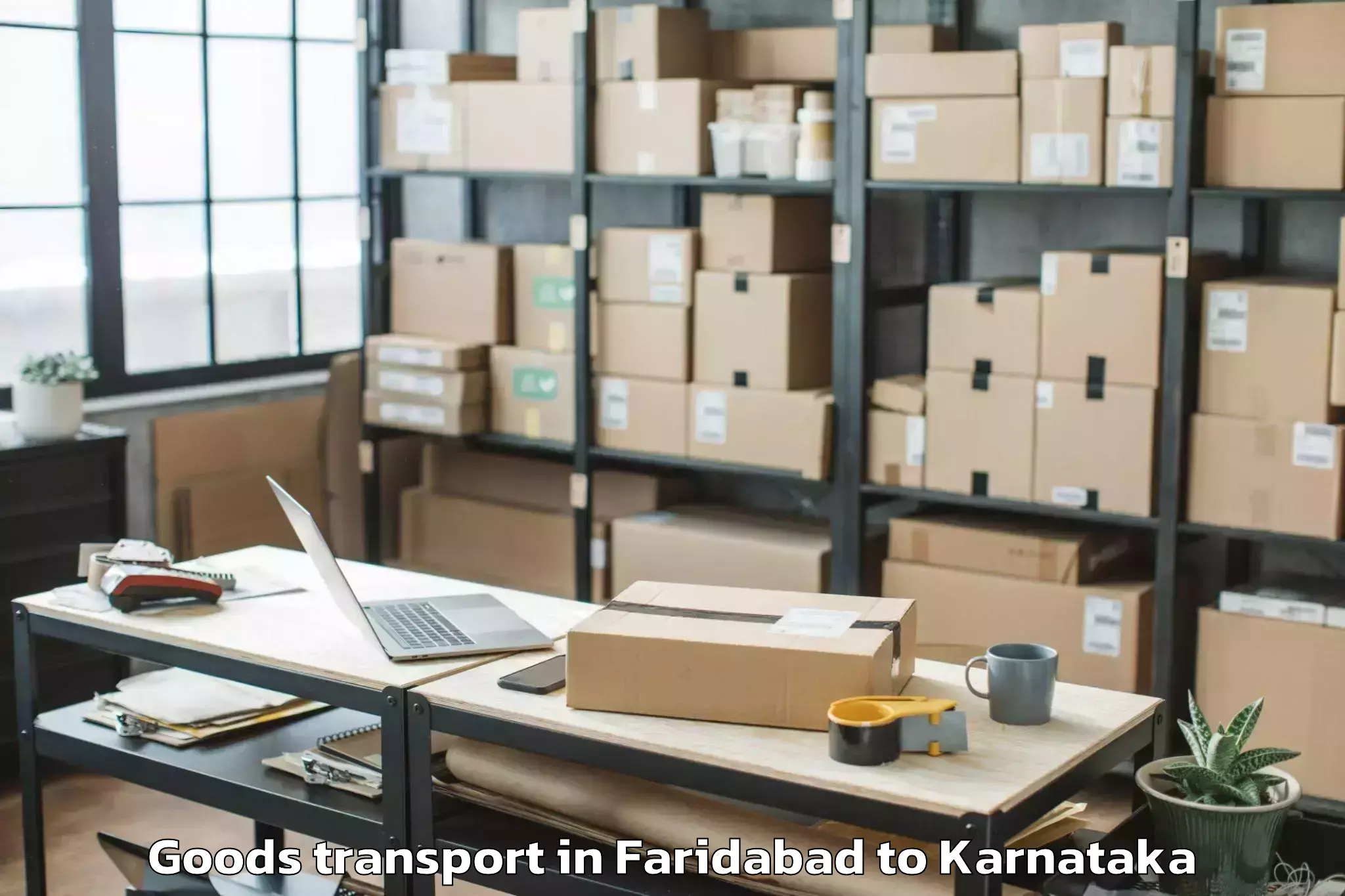 Easy Faridabad to Jagalur Goods Transport Booking